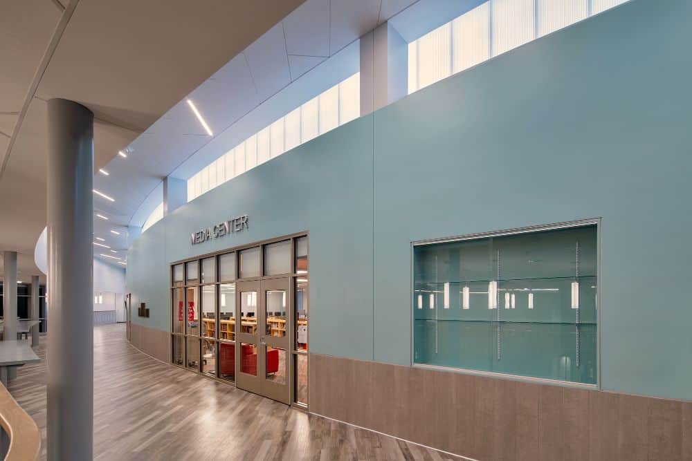 Daylighting for Schools - Clerestory lighting polycarbonate wall system