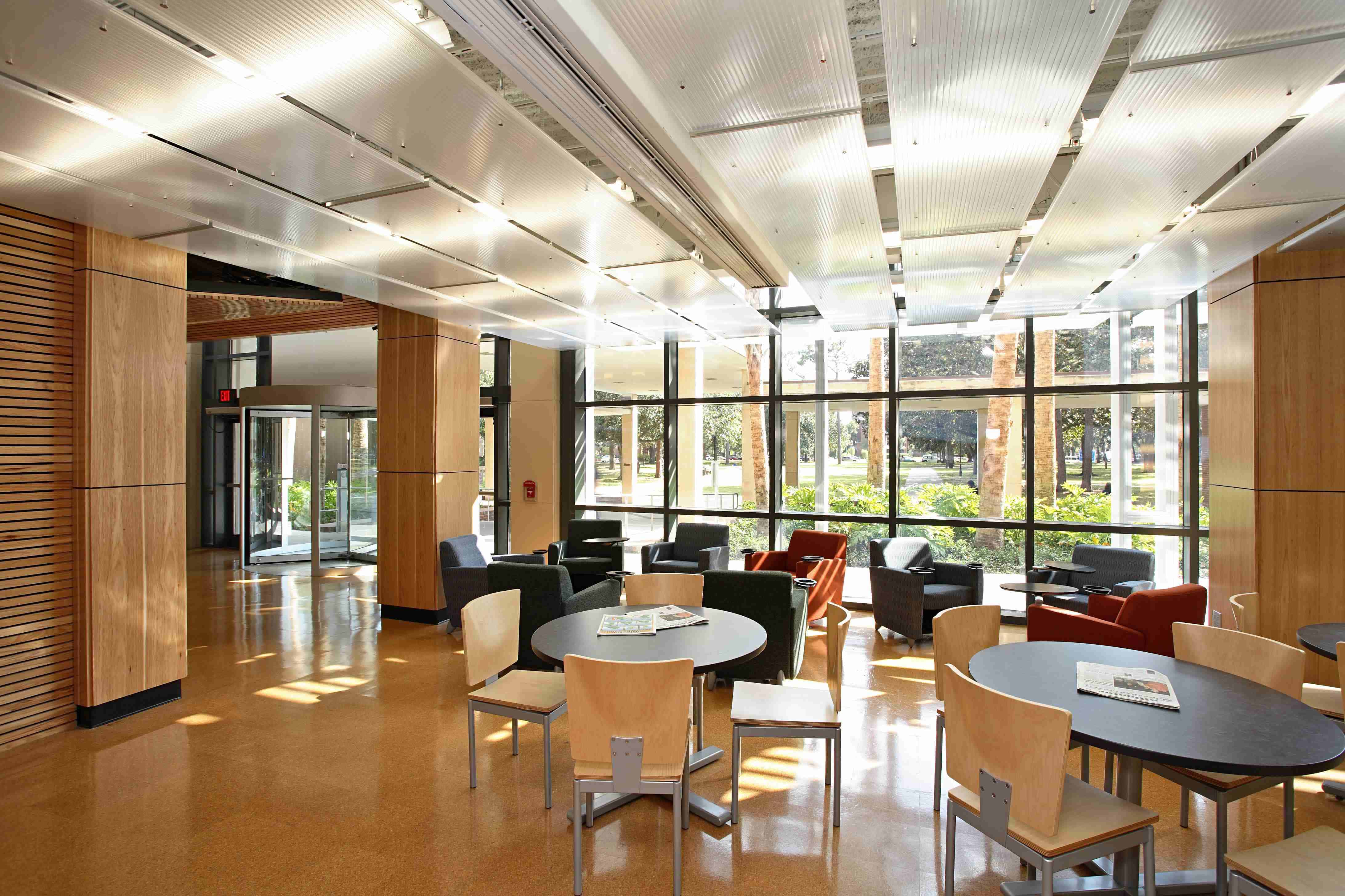 translucent polycarbonate ceiling panels - EXTECH's FLEXI-PANEL for the University of Florida