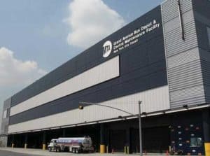 Custom Building Facade - EXTECH's Custom Steel and Aluminum Façade at Grand Avenue Bus Depot in New York, NY