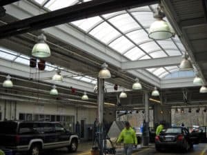 industrial skylights - EXTECH's SKYGARD at Cleantown USA Carwash in Pittsburgh, PA