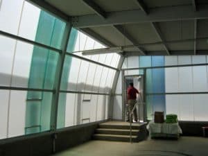 translucent wall panels - EXTECH's LIGHTWALL at the Battery Park Storage Facility in Manhattan, NY