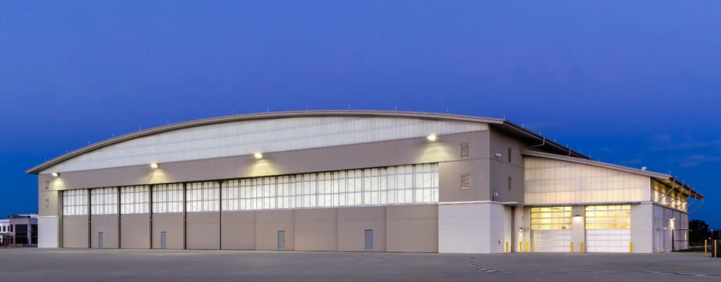 clear wall panels - EXTECH's LIGHTWALL 3440 & SKYGARD 3300 at Dupage Airport in Chicago, IL