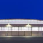 Industrial wall panels for aircraft hangars