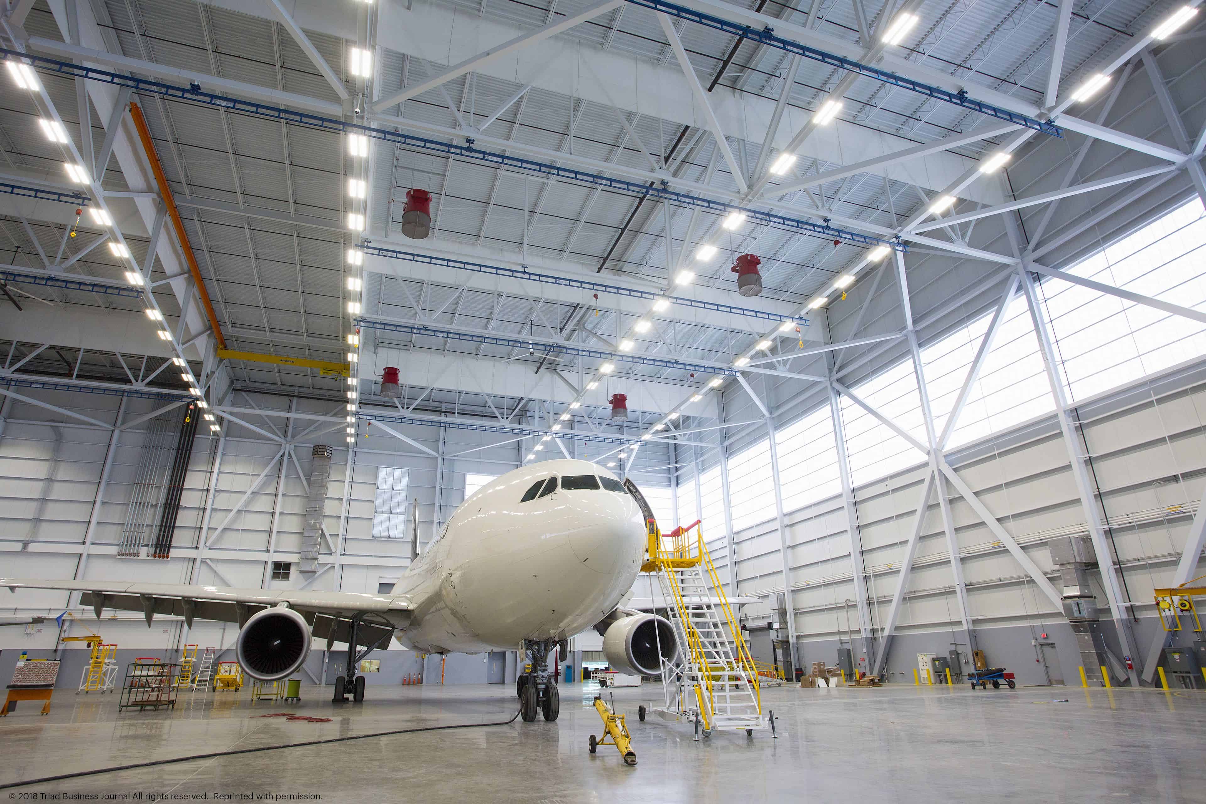 Daylighting for aircraft hangars - HAECO hangar doors