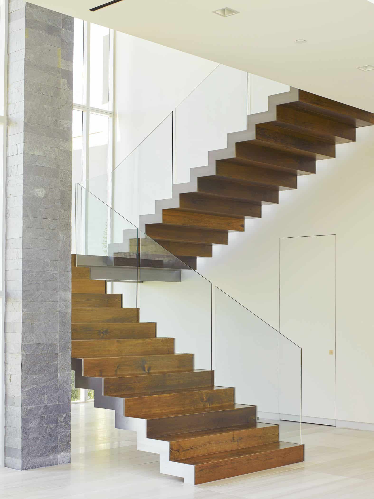 Architectural Metal Work - Floating metal staircase