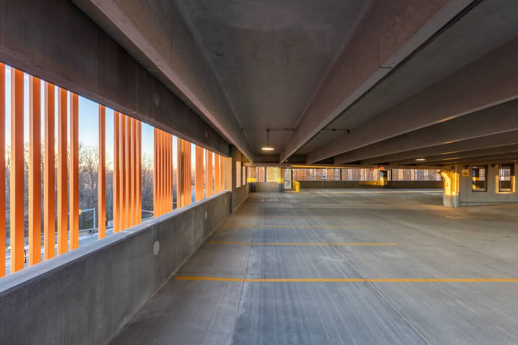 Custom Faux Terracotta Baguette Façade for Monument Drive Commuter Center