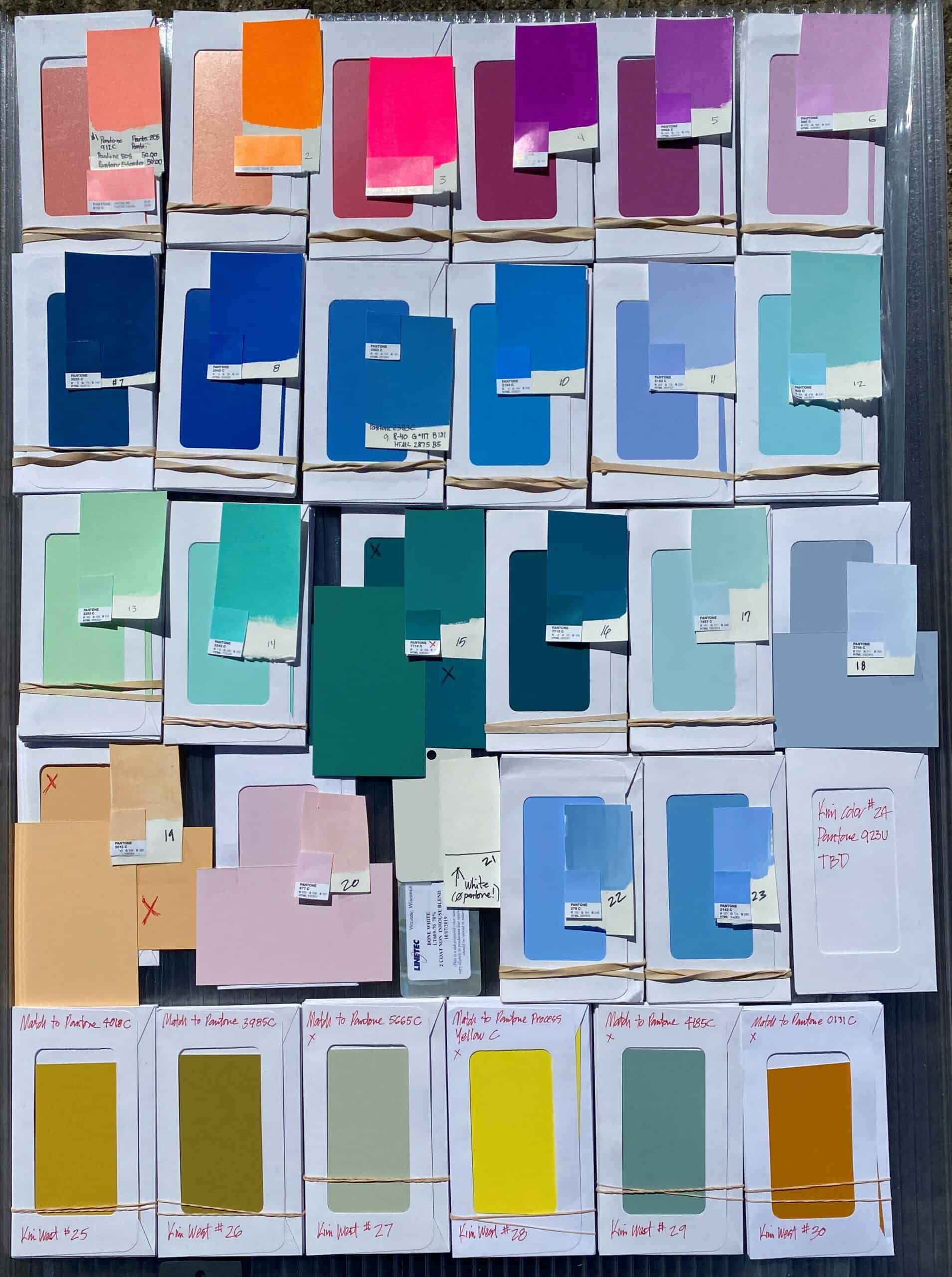 Color Matching Artist's Paint Swatches