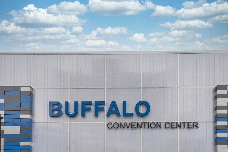 Buffalo Convention Center Backlit Facade