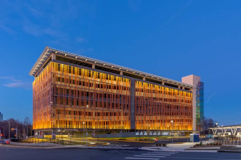 Emulated Terracotta Facade at Monument Drive Transit Center