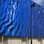 Blue Facade, "Breathing Lake" collaboration with artist Ned Kahn