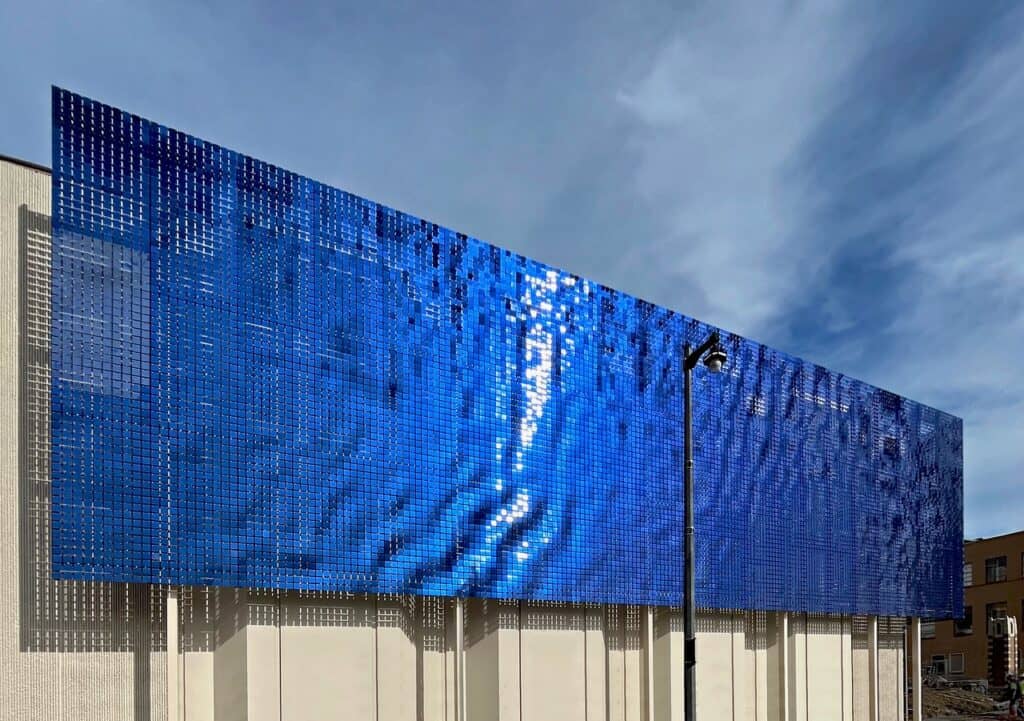 KINETICWALL "Breathing Lake" image courtesy of Ned Kahn