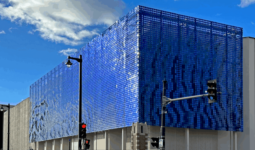 KINETICWALL "Breathing Lake" image courtesy of Ned Kahn